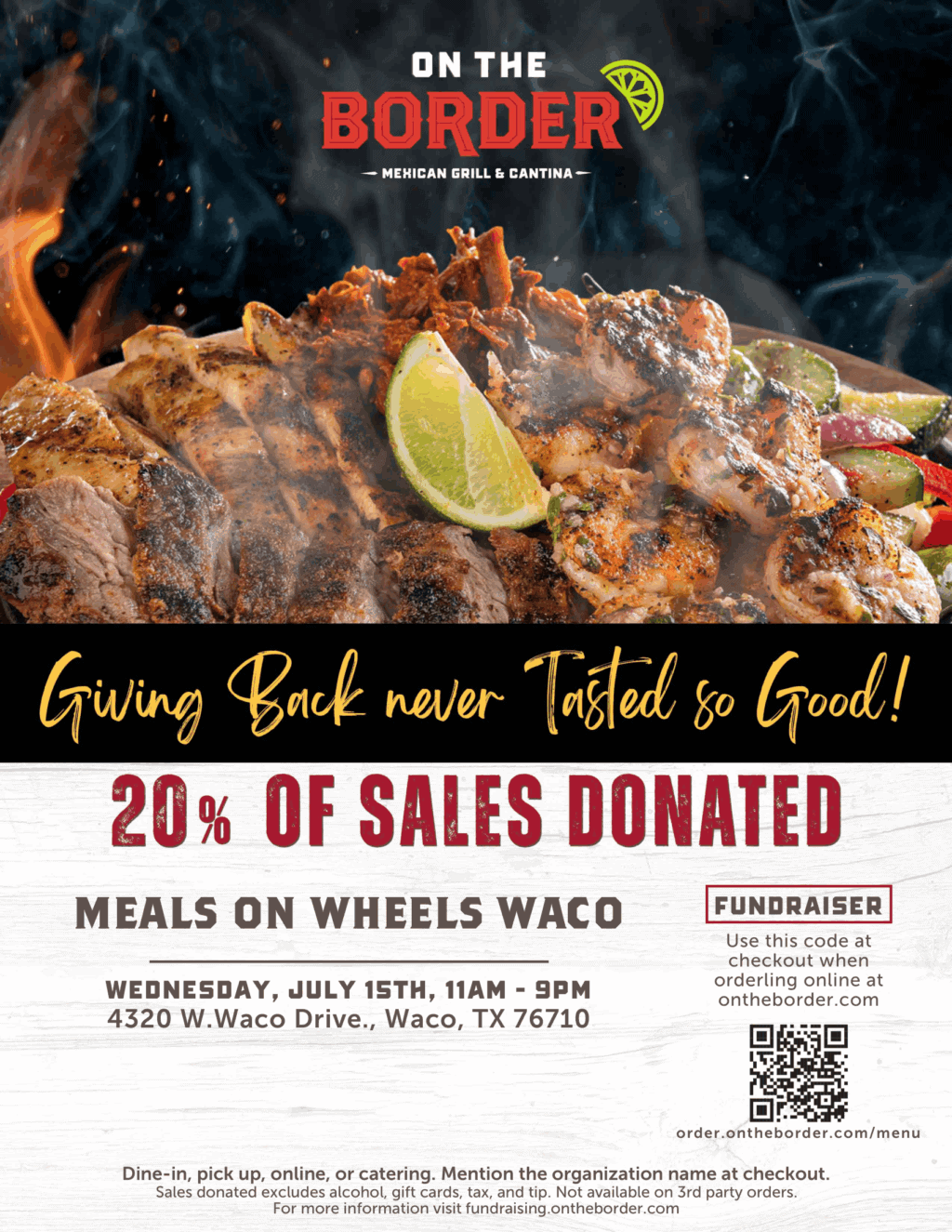 On the Border 2026 fundraiser-flyer