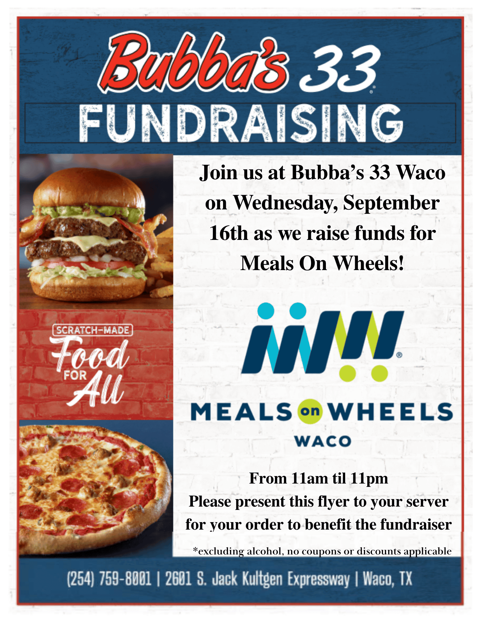 Bubba's 33 Meals On Wheels D2D Flyer